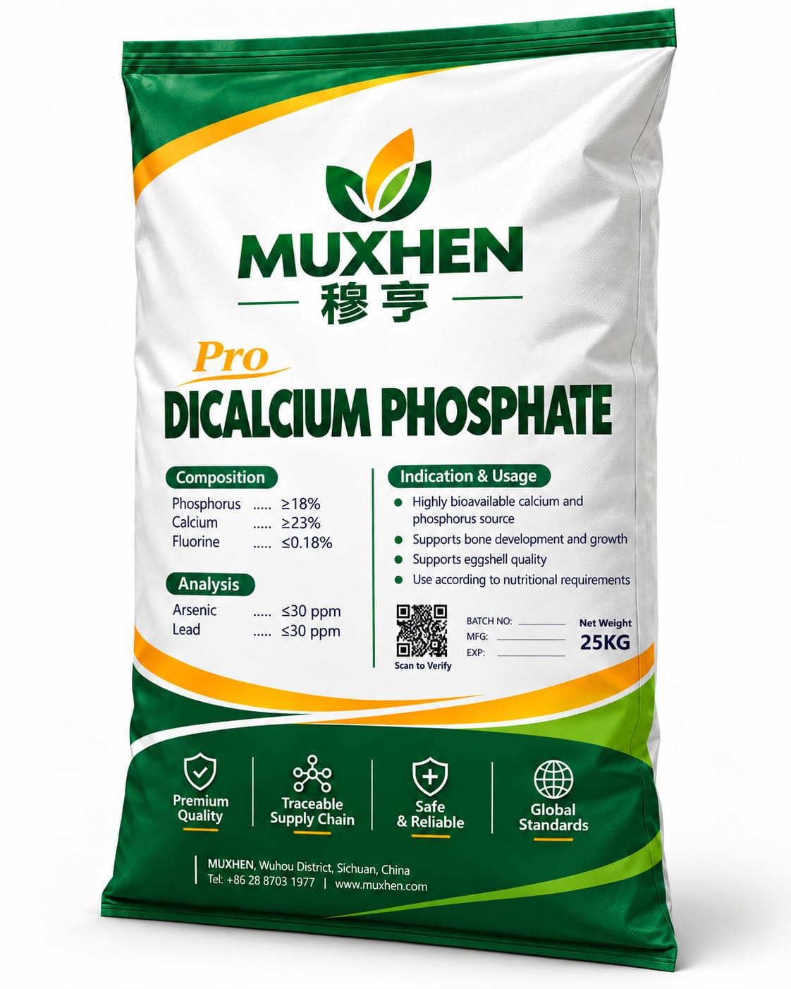 Dicalcium Phosphate (DCP) Feed Grade — Packaging